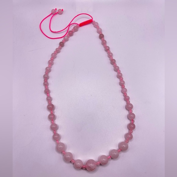 Rose Quartz Necklace - Picture 1 of 2